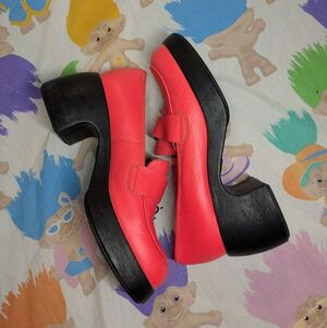 camper thelma neon red/pink loafers size 39EU/8.5US women